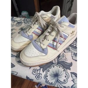 Adidas Forum 84 Low Mens Size 12 Sneakers Classic Cream Blue Dawn